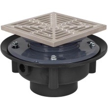 Sioux Chief 863-335SQ - Adj Flashing Drain 3 Abs 5ss R&s Sq