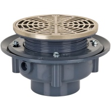 Sioux Chief 863-43NR - Adj Flashing Drain 3 Pvc 6nb R&s Rnd