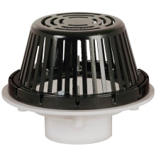 Sioux Chief 868-P6 - 6in Pvc Roof Drain W/ Poly Dome