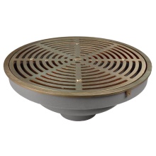 Sioux Chief 868-R626IN - Promenade Drain 6in Nh Ci 16in Rd Top Nb Veneer