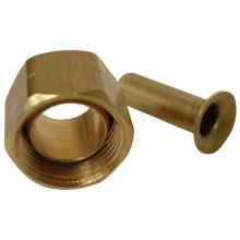 Sioux Chief 909-070201 - Nut W/Insert 1/4 Od Ander-Lign Brass Nl 1/Bg