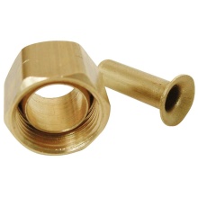 Sioux Chief 909-071001 - C17000104 - Nut 3/8 Od Ander Lign Brass Comp 1/bg