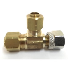 Sioux Chief 909-99100201 - Tee 3/8 Fe Comp x 3/8 x 1/4 Ander-lign Adapt-a-vlv 1/bg