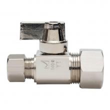 Sioux Chief 129-G2C1C - 5/8 Compression x 3/8 Compression Nl 1/4-turn Straight Stop