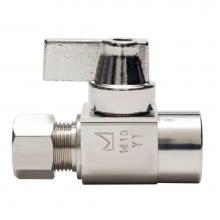 Sioux Chief 129-G2S1C - 1/2 Sweat x 3/8 Compression Nl 1/4-turn Straight Stop