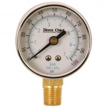 Sioux Chief 356-100PK1 - 0-100 No. Pressure Gauge