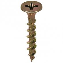 Sioux Chief 591-06B - Screw No.6X1 Yellow Zinc Wood 100/Bg
