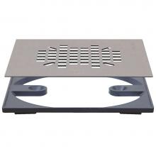 Sioux Chief 821-2QAS - Strainer & Adapter Rnd To Sqr Ss