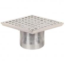 Sioux Chief 821-HQCP - Drain Head Shwr Pan Chrome Sq