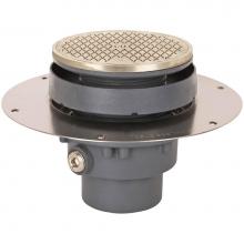 Sioux Chief 822-CF3DNR - Cleanout Fl Halo 3 Di Nh Ni R&c Rnd