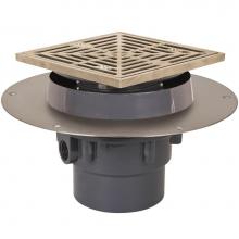 Sioux Chief 822-F3PNQ - Drain Fl Halo 3 Pvc Nb R&s Sqr