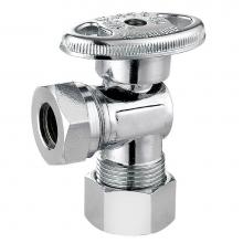 Sioux Chief 132-G2C2M01 - Ang Stop 5/8od x 1/2 Mip (7/16od) Qtr-turn Chrome 1/bx