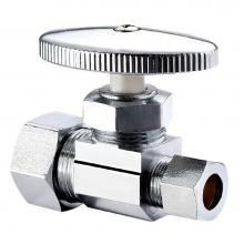 Sioux Chief 133-G2C1C04 - 0147037 - Str Stop 5/8od x 3/8od Comp Multi-turn Chrome 1/bx