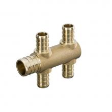 Sioux Chief 672XGT0490 - Multiport Tee 1/2 Pex 4 Port 3/4 Pex x Closed H Pattern 1/bg