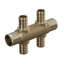 Sioux Chief 672XGT0499 - Multiport Tee 1/2 Pex 4 Port 3/4 Pex x 3/4 Pex H Pattern 1/bg