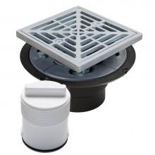 Sioux Chief 821-T200ASQ - Drain & Plug Shwr Pan Abs Ss R&s Sq