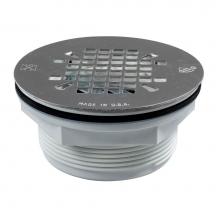 Sioux Chief 828-2 - Drain Shwr Wht Nocaulk Ss Strn Snap