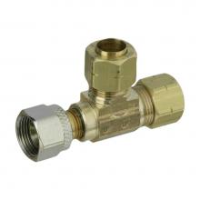 Sioux Chief 909-991001 - Tee 3/8 Fe Comp x 3/8 x 3/8 Ander-lign Adapt-a-vlv 1/bg