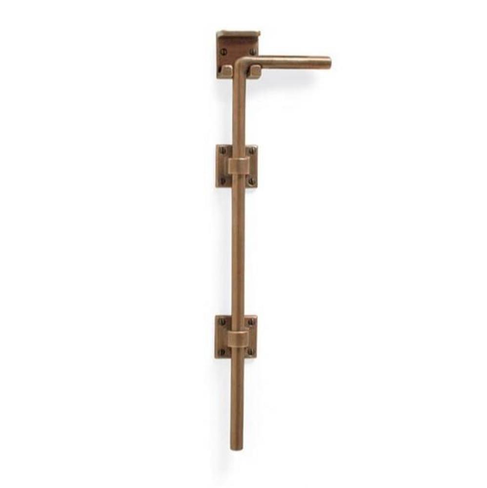 18'' Flipped cane bolt. Includes 2 guides. (Shown)