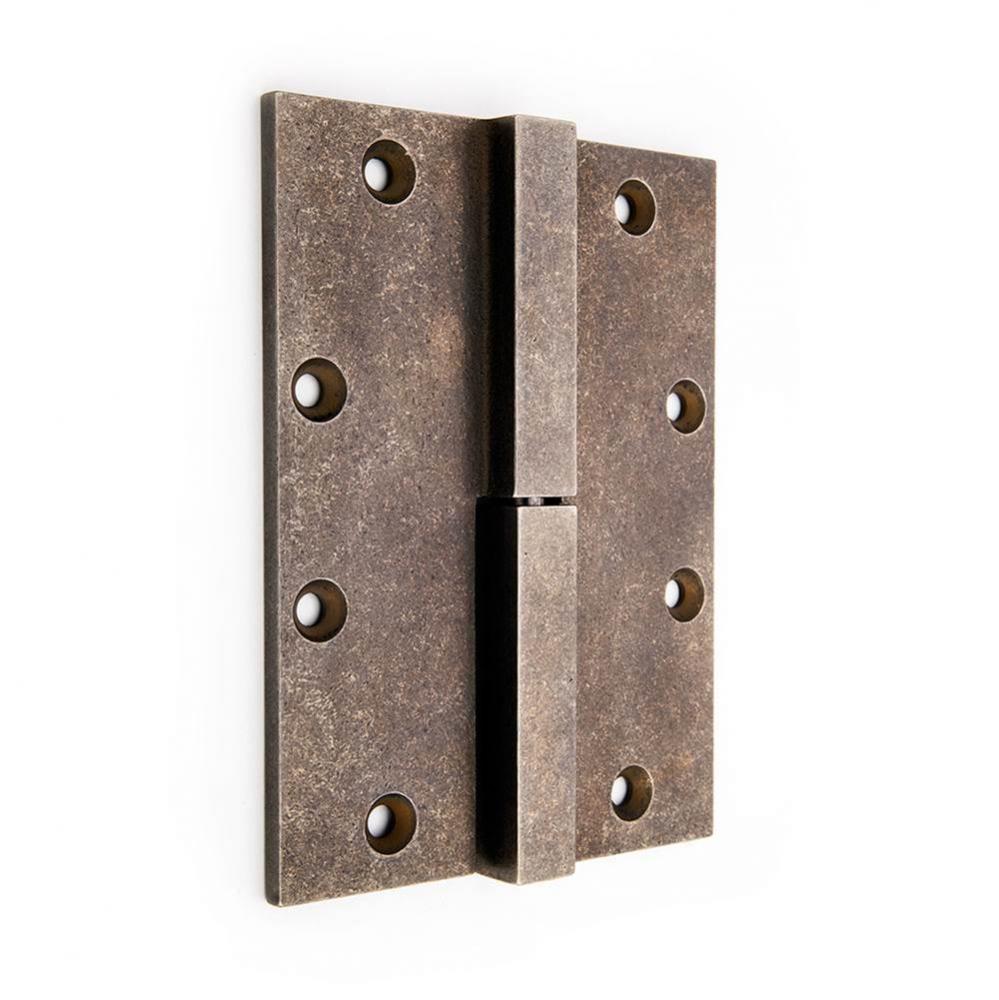 4'' x 4'' Square knuckle door hinge. No finial.