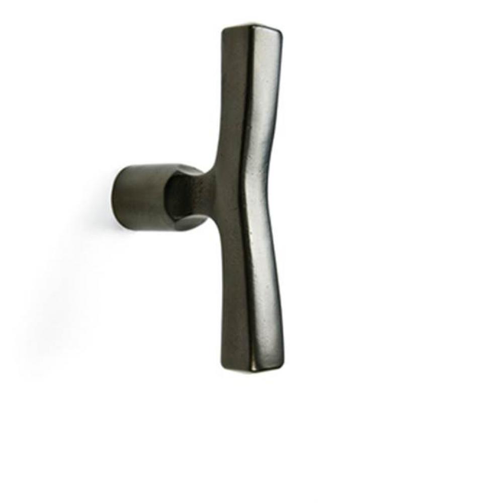 6'' T- handle cabinet knob w/3/32'' roll pin off-set to prevent spinning.