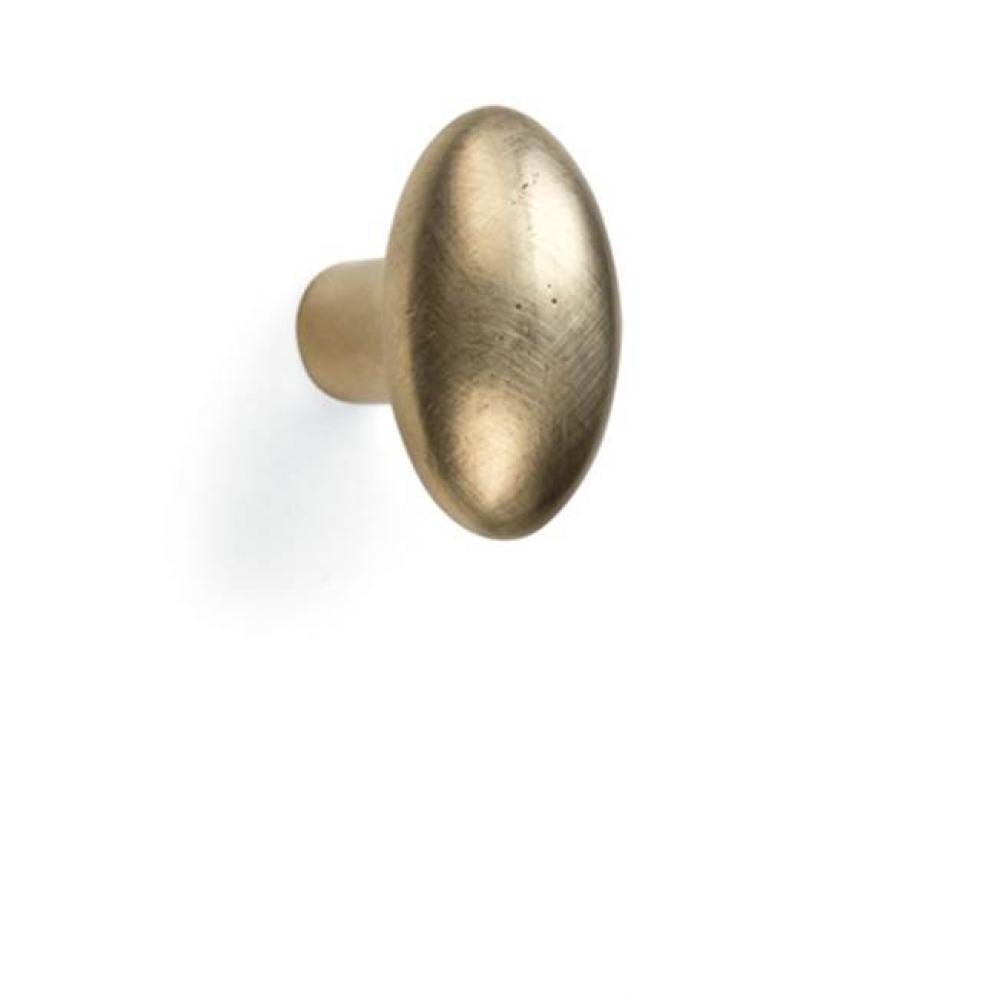 1 3/8'' x 2'' Oval cabinet knob.