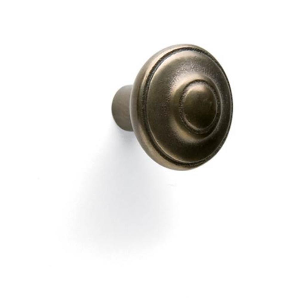 1 1/2'' Multi-Ridge round cabinet knob.