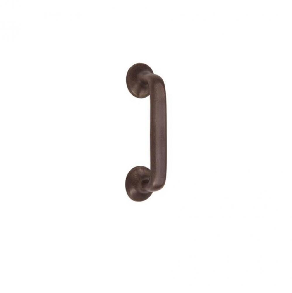4 1/8'' Round foot cabinet pull.  3'' center-to-center.