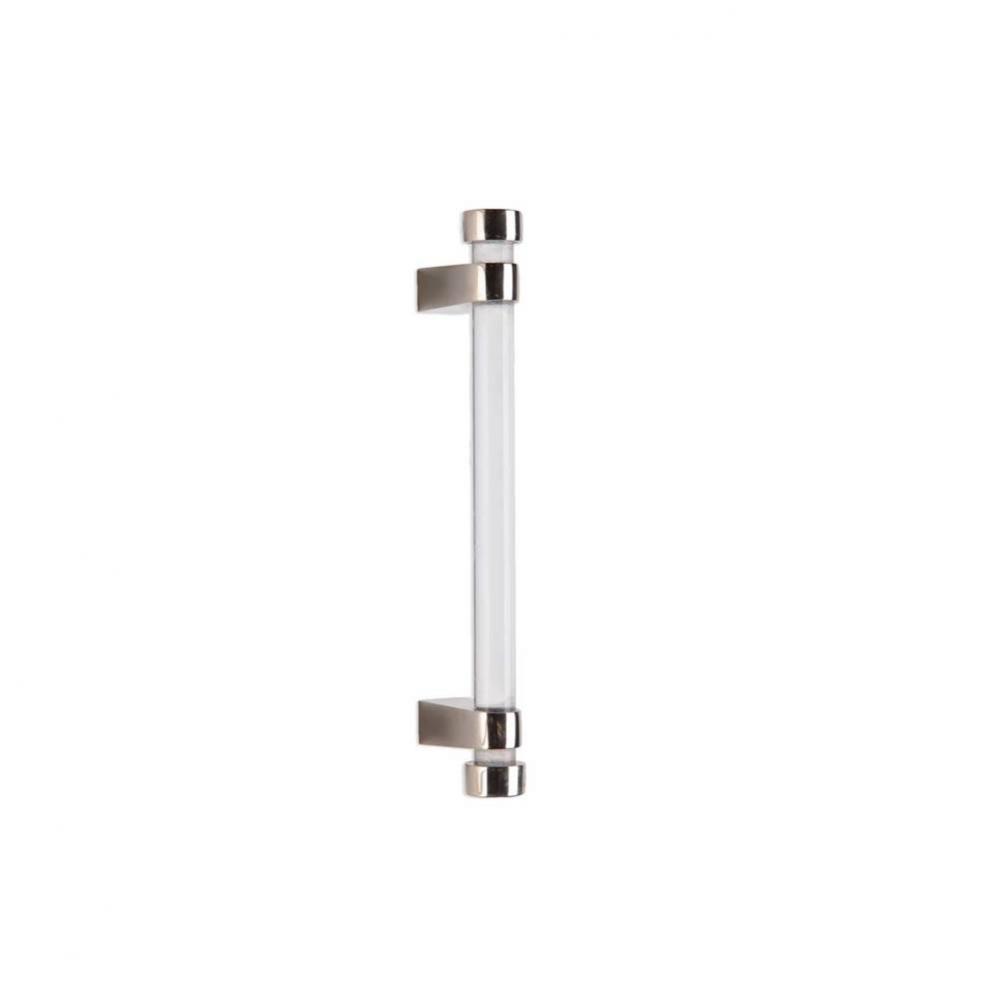 4'' Acrylic dowel cabinet pull. 3 1/2'' center-to-center.