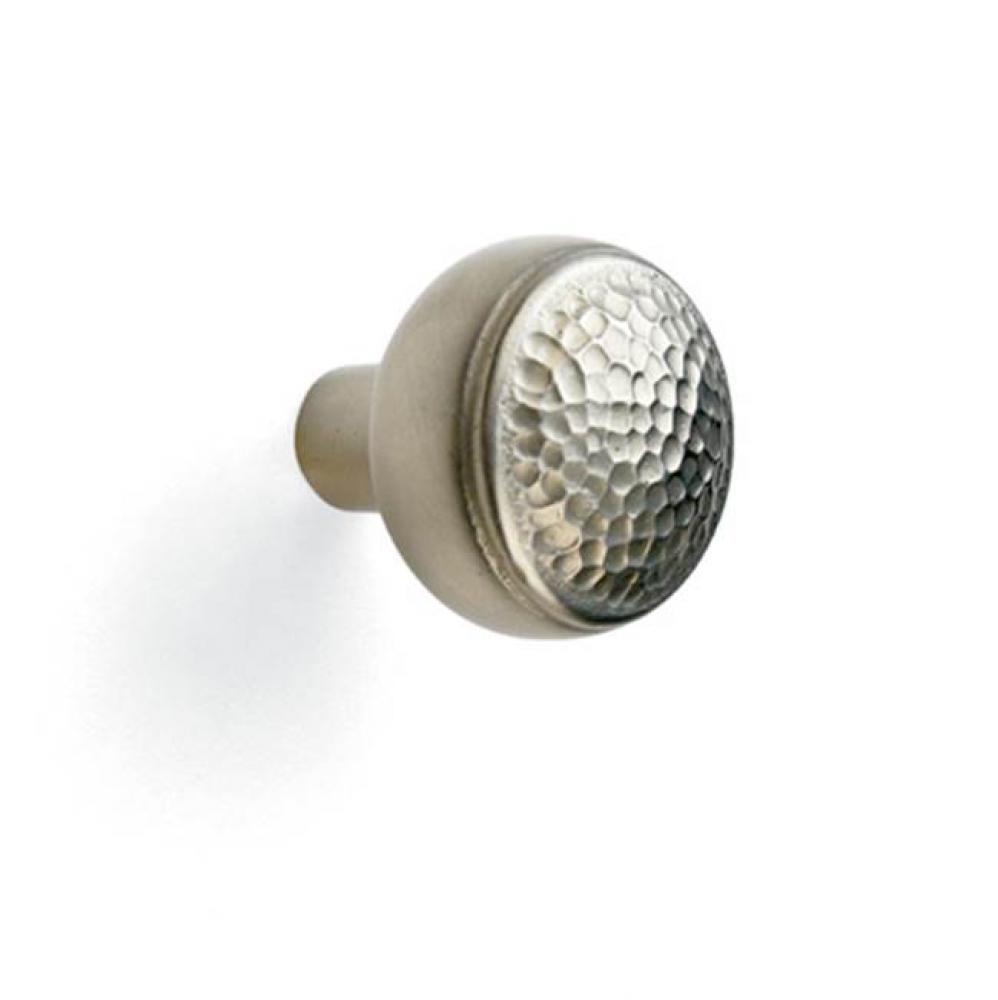 1 1/4'' Hand Peened round cabinet knob.