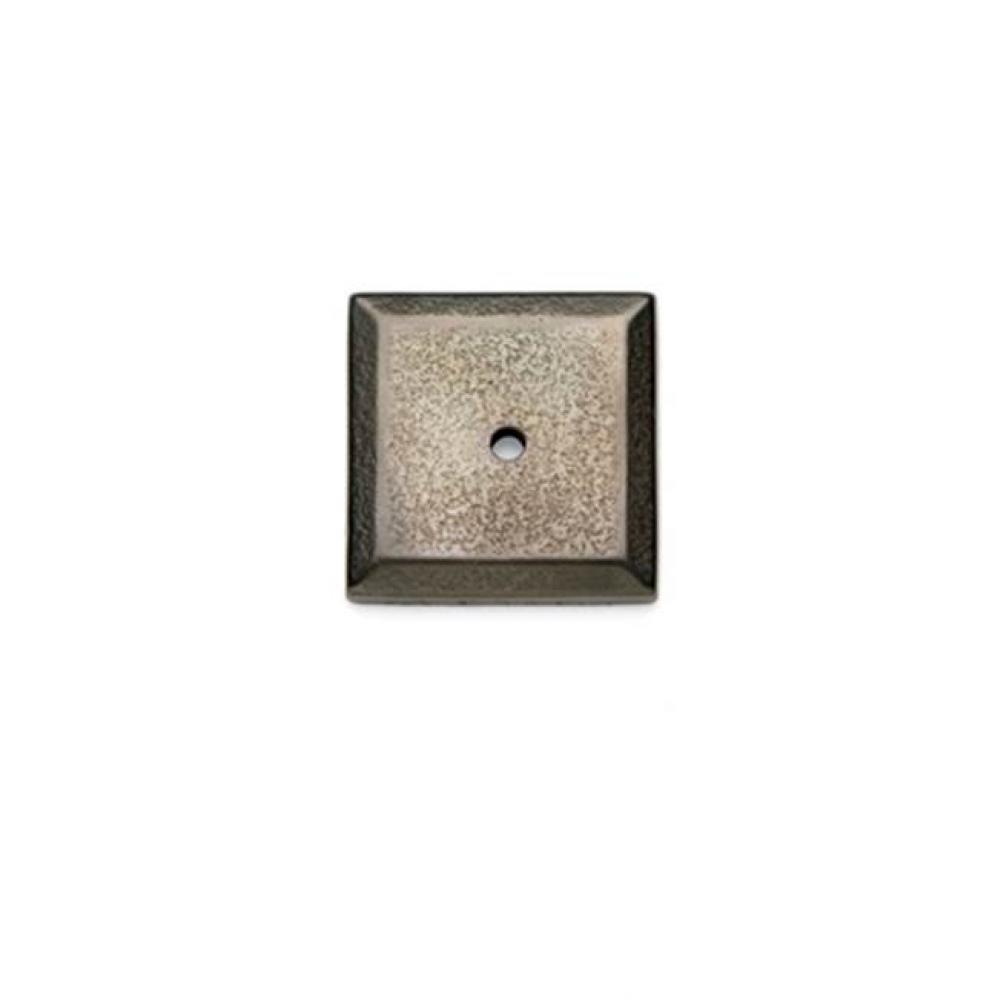 1'' Bevel Edge square cabinet knob escutcheon.