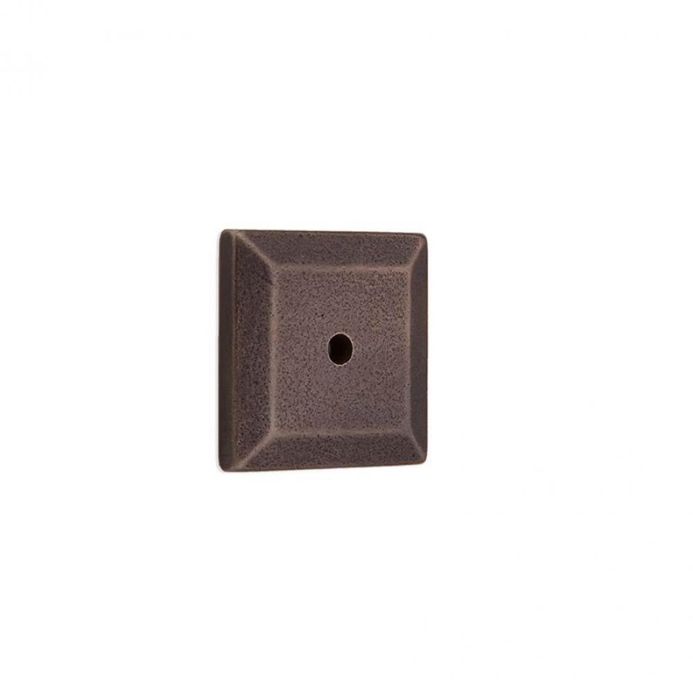 1 3/8'' Bevel Edge square cabinet knob escutcheon.