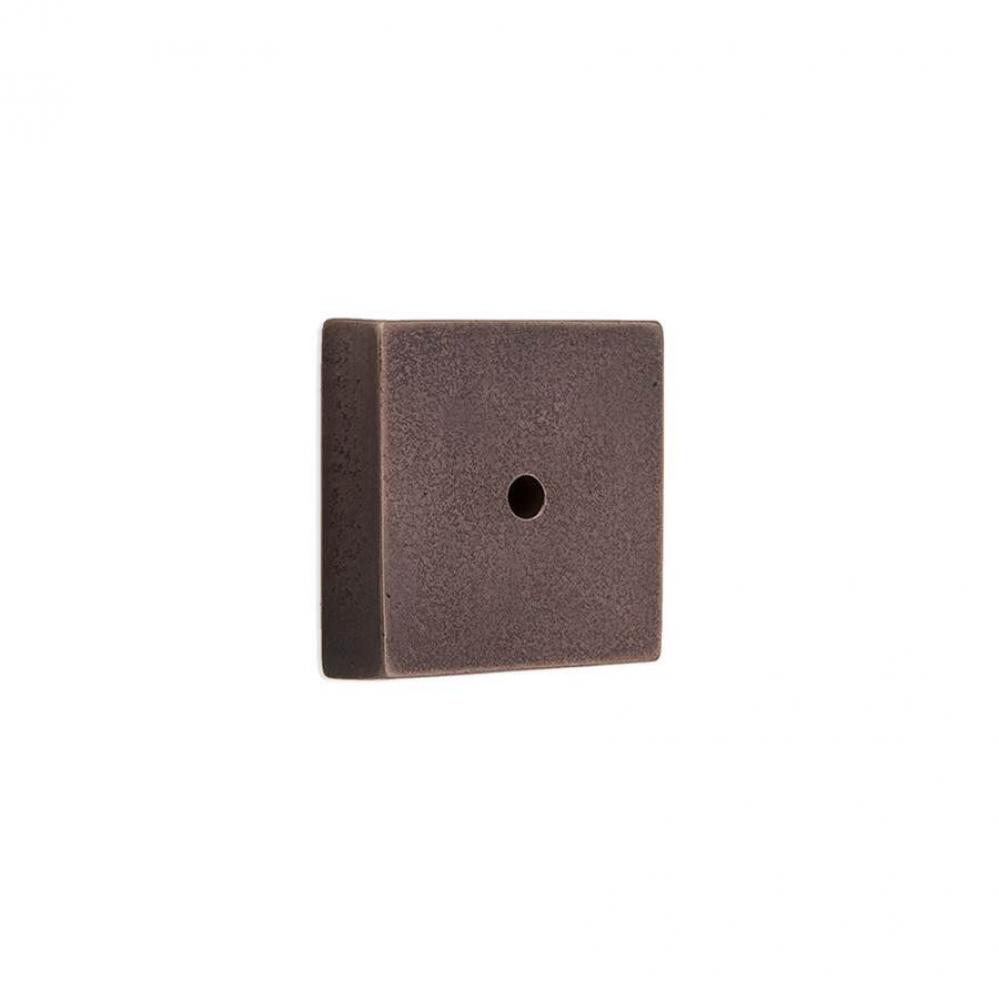 1 3/8'' Contemporary square cabinet knob escutcheon.