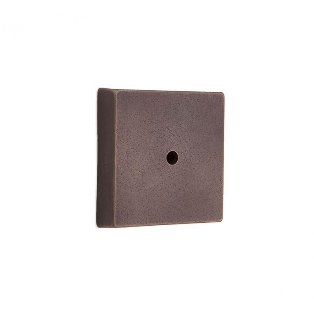 1 3/4'' Contemporary square cabinet knob escutcheon.