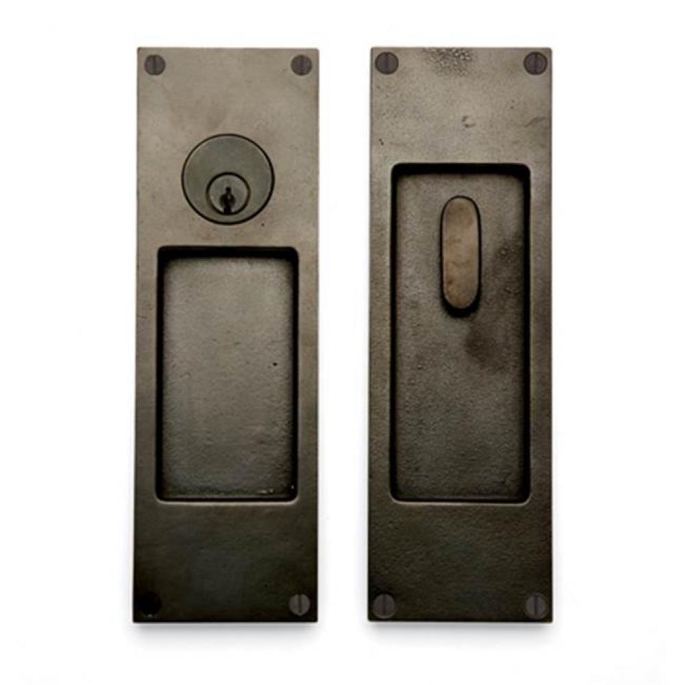 Patio function. Lever/knob x lever/knob deadbolt entry set. P-1245-5.5 (ext) EP-1245-5.5TPC (int)