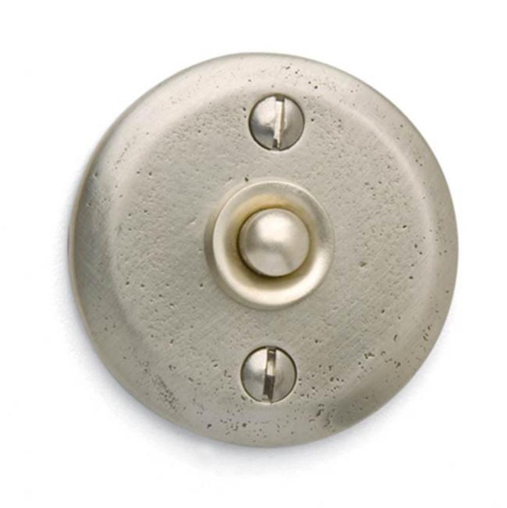 2 1/4'' Round door bell plate w/matching button.