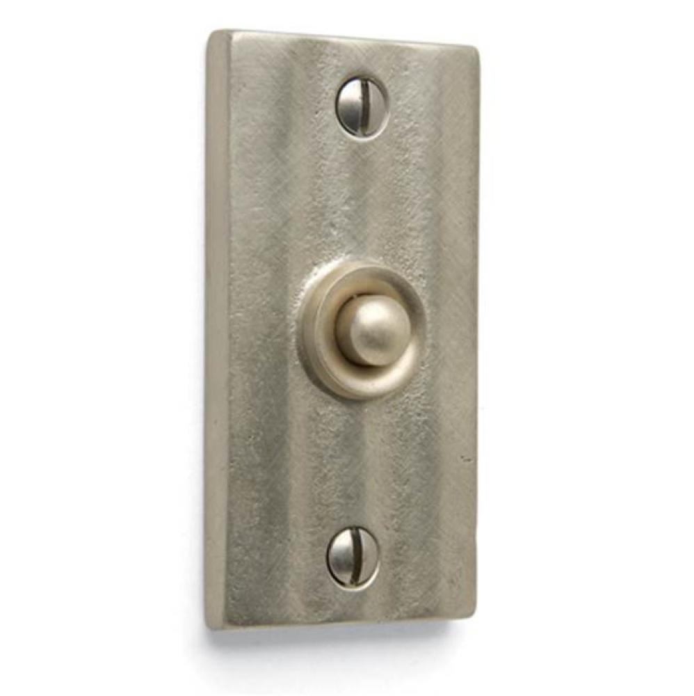 1 5/8'' x 3 1/4''  Corrugated door bell plate w/matching button.