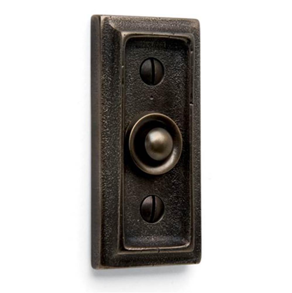1 3/8'' x 2 7/8''  Ridge door bell plate w/matching button.