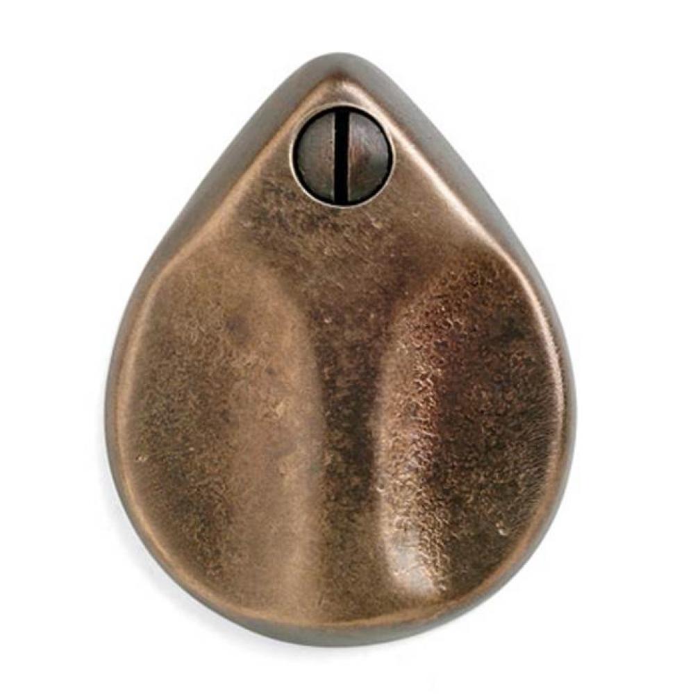 2 1/2'' x 29'' Fleur de Lis mortise lock entry plate w/grip handle, thumb piec