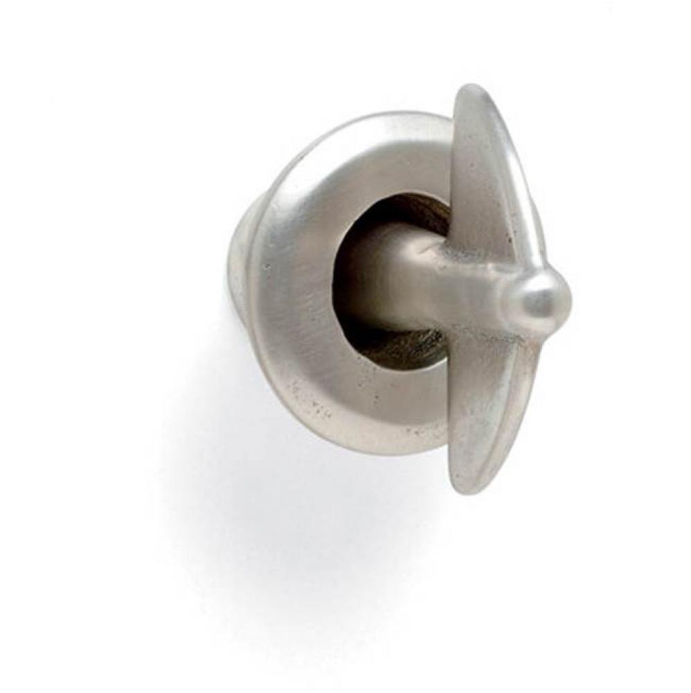 2 1/2'' Round gas key escutcheon.