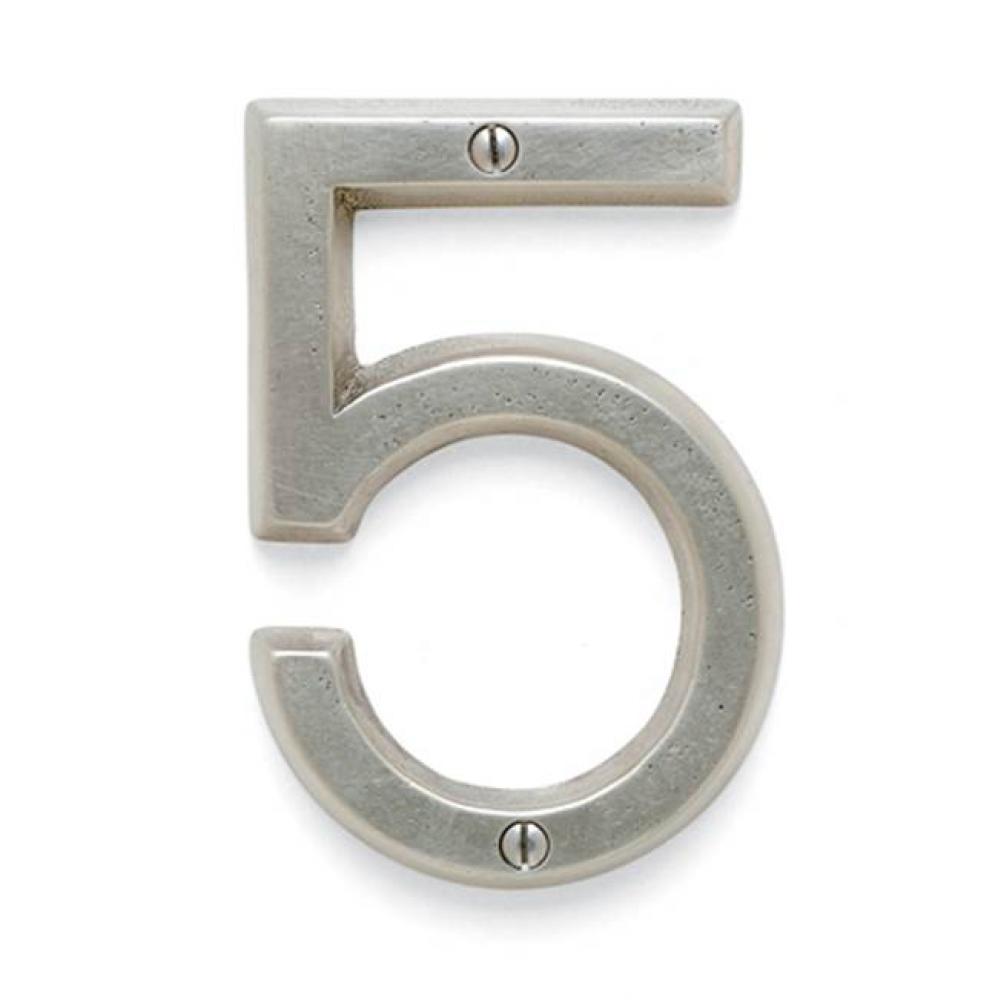 4 1/2'' Surface mount house number 5.