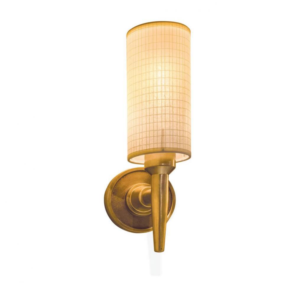 Olson wall-mount sconce. Includes 60W LED clear bulb. UL listed.