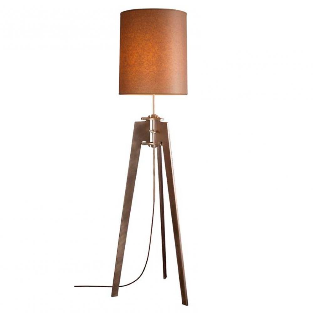 Otto floor lamp. Includes 60W LED clear bulb and Style 40/16'' cylinder lamp shade.