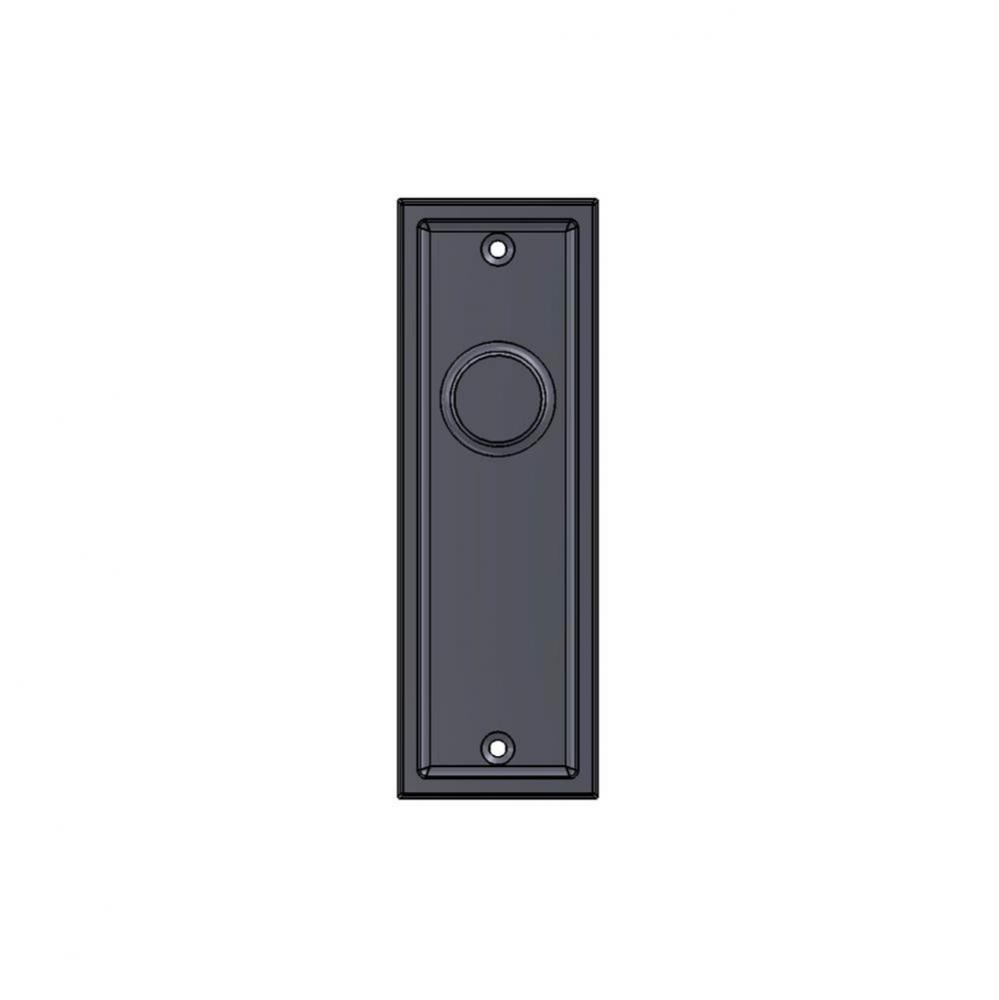 2'' x 6'' Bandbox mortise bolt plate w/emergency release hole only.