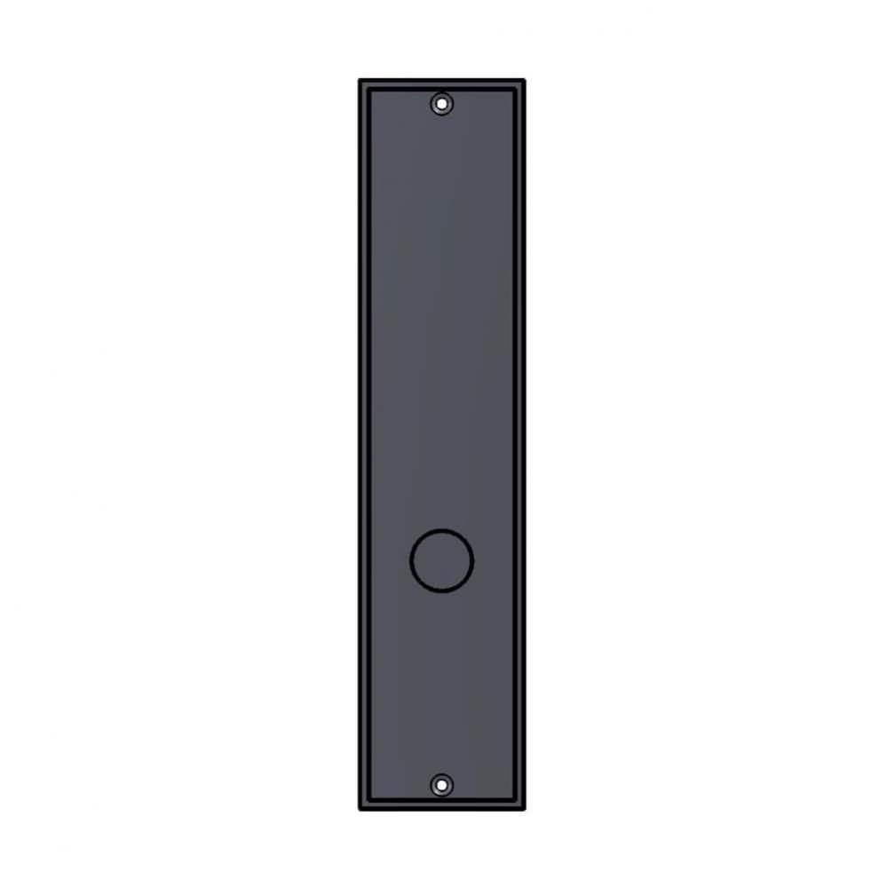 2 1/2'' x 11'' Mesa mortise bolt plate w/emergency release cover.