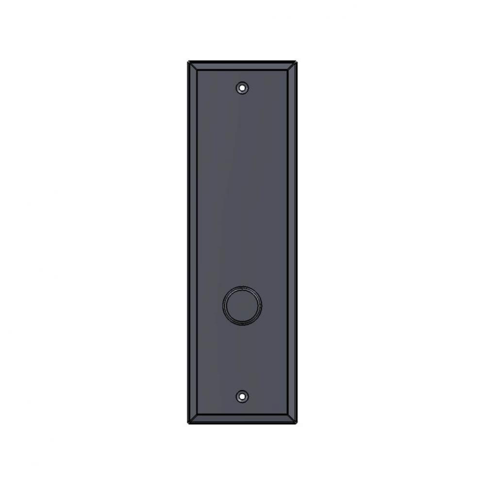 3'' x 10'' Bevel Edge mortise lock passage plate.