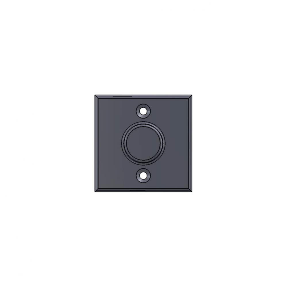 2 1/4'' Contemporary square dummy plate.