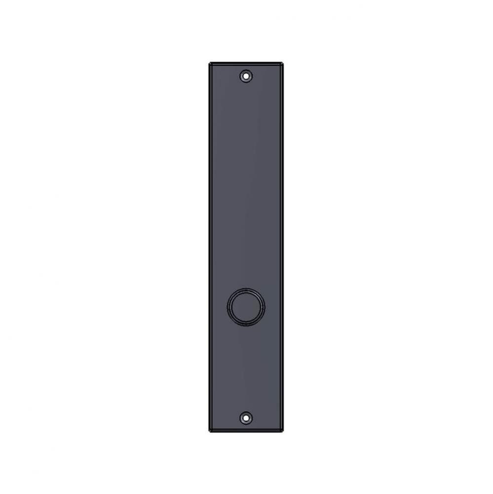 2'' x 10'' Contemporary mortise lock passage plate.