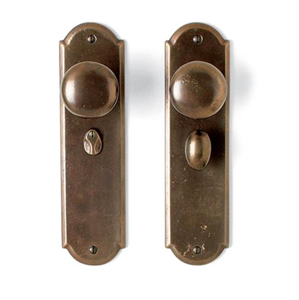 2 1/2'' x 9 1/4'' Arch interior mortise lock plate w/emergency release cover.