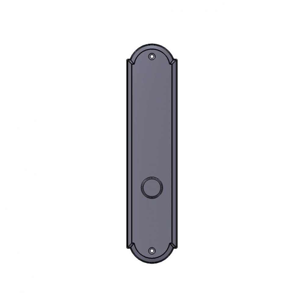 2 1/2'' x 11'' Arch mortise lock passage plate.